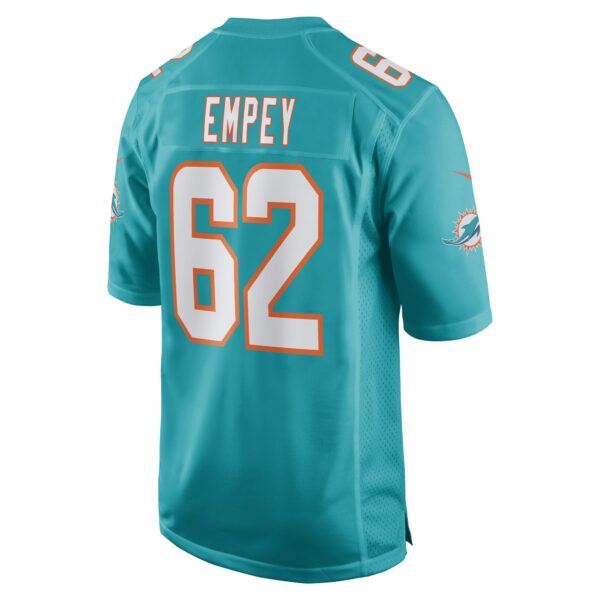 Men’s Miami Dolphins James Empey Nike Aqua Game Player Jersey