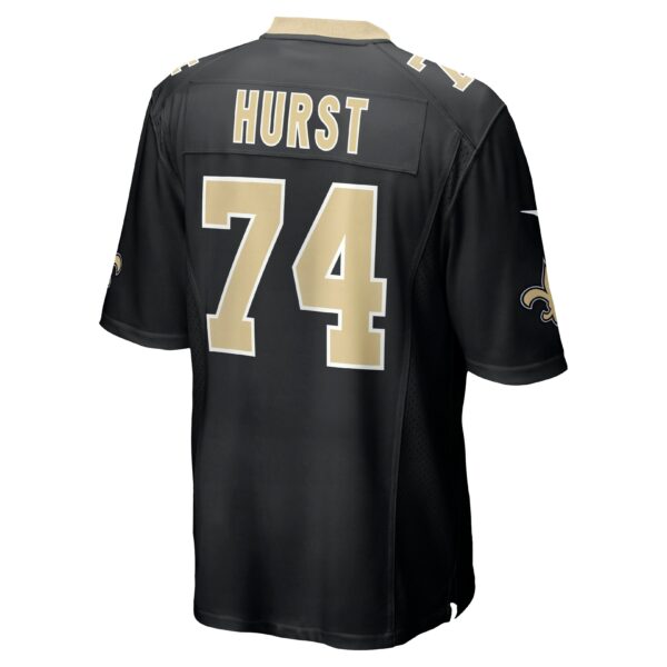 Men’s New Orleans Saints James Hurst Nike Black Game Jersey