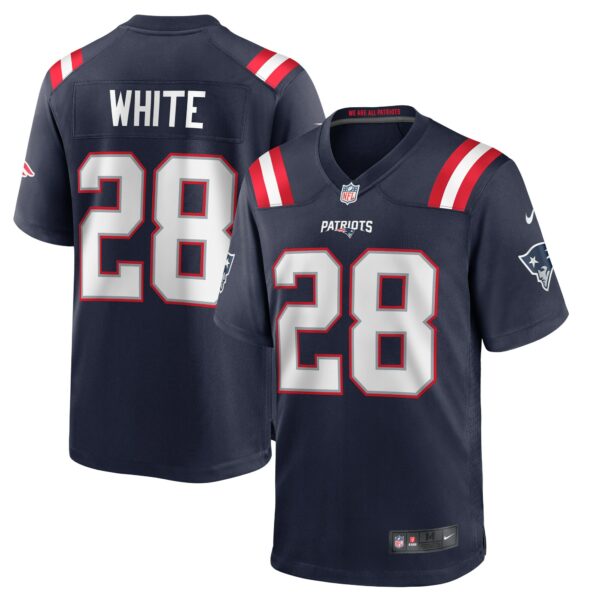 Men’s New England Patriots James White Nike Navy Game Player Jersey