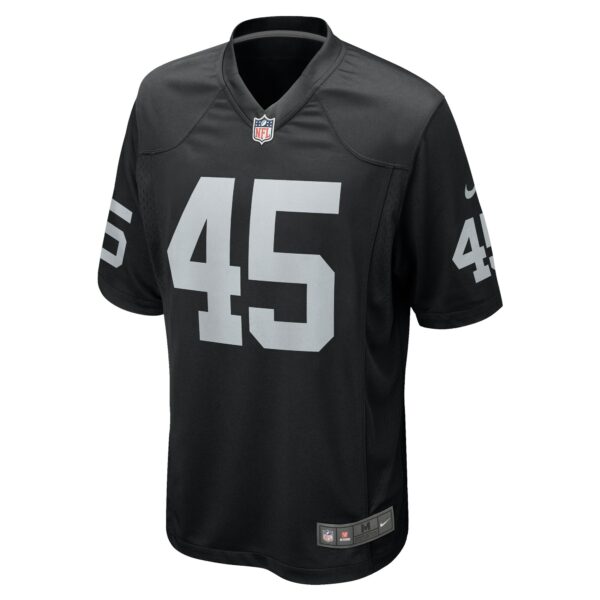 Men’s Las Vegas Raiders Jaquan Johnson Nike Black Game Player Jersey