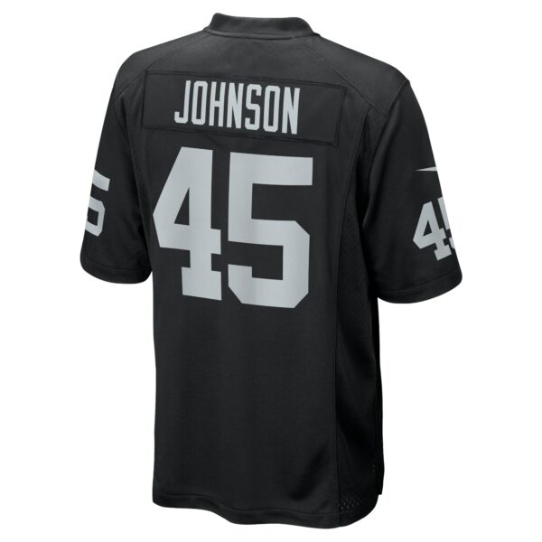 Men’s Las Vegas Raiders Jaquan Johnson Nike Black Game Player Jersey