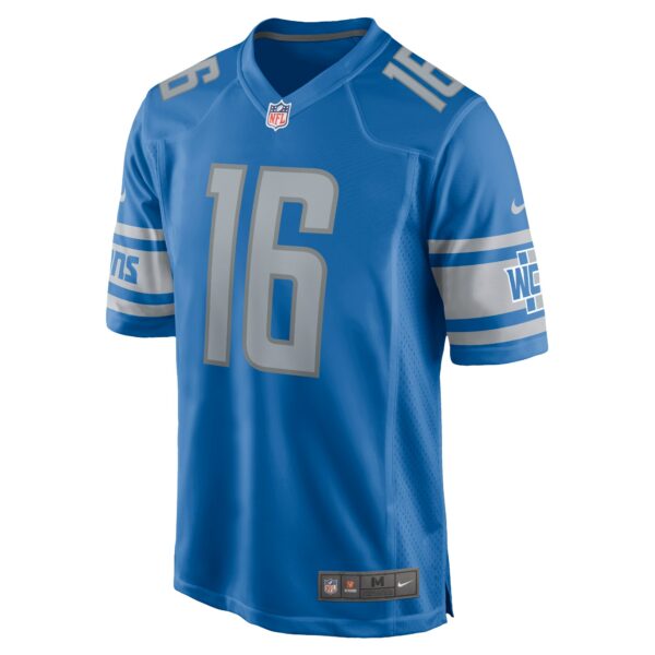 Men’s Detroit Lions Jared Goff Nike Blue Player Game Jersey