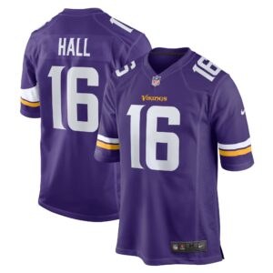 Men's Minnesota Vikings Jaren Hall Nike Purple Game Jersey