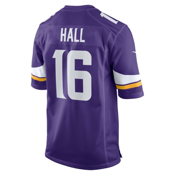 Men’s Minnesota Vikings Jaren Hall Nike Purple Game Jersey