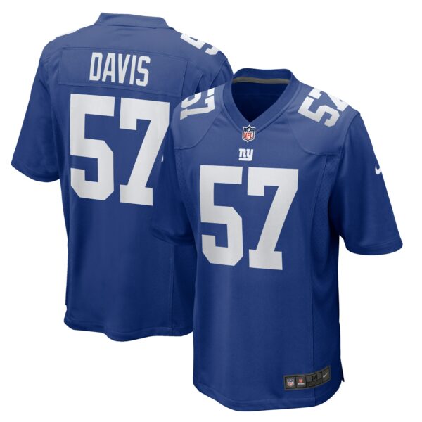 Men’s New York Giants Jarrad Davis Nike Royal Team Game Jersey