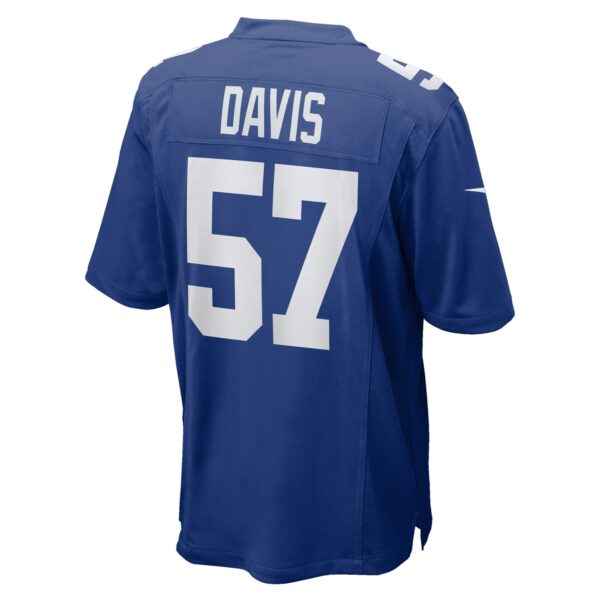 Men’s New York Giants Jarrad Davis Nike Royal Team Game Jersey