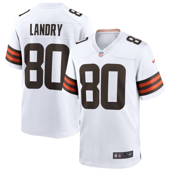 Men’s Cleveland Browns Jarvis Landry Nike White Game Jersey