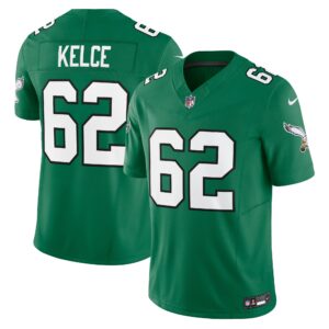 Men's Philadelphia Eagles Jason Kelce Nike Kelly Green Vapor F.U.S.E. Limited Jersey