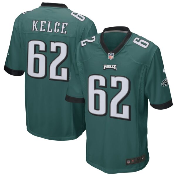 Men’s Philadelphia Eagles Jason Kelce Nike Midnight Green Game Jersey