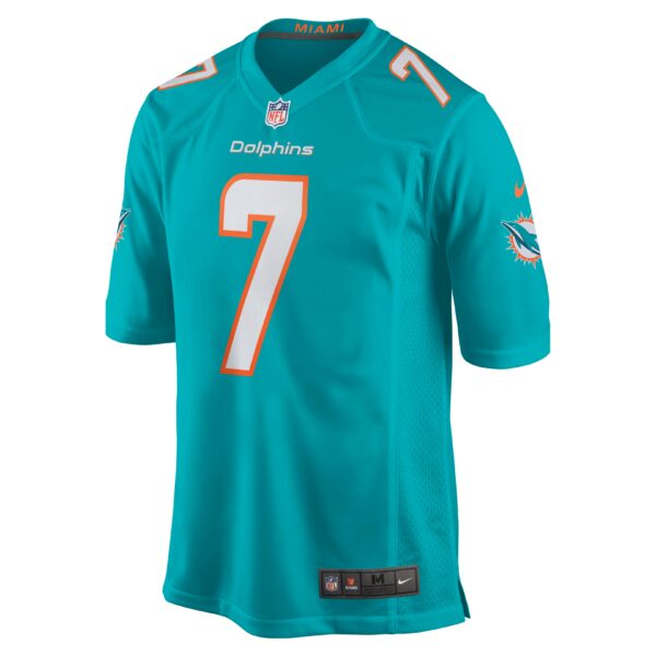 Men’s Miami Dolphins Jason Sanders Nike Aqua Game Jersey