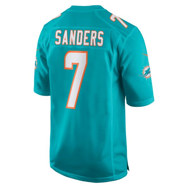 Men’s Miami Dolphins Jason Sanders Nike Aqua Game Jersey