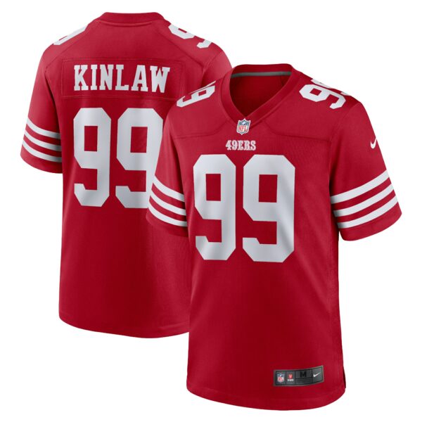 Men’s San Francisco 49ers Javon Kinlaw Nike Scarlet Team Player Game Jersey