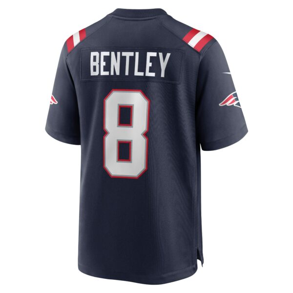 Men’s New England Patriots Ja’Whaun Bentley Nike Navy Game Player Jersey