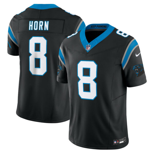 Men’s Carolina Panthers Jaycee Horn Nike Black Vapor F.U.S.E. Limited Jersey