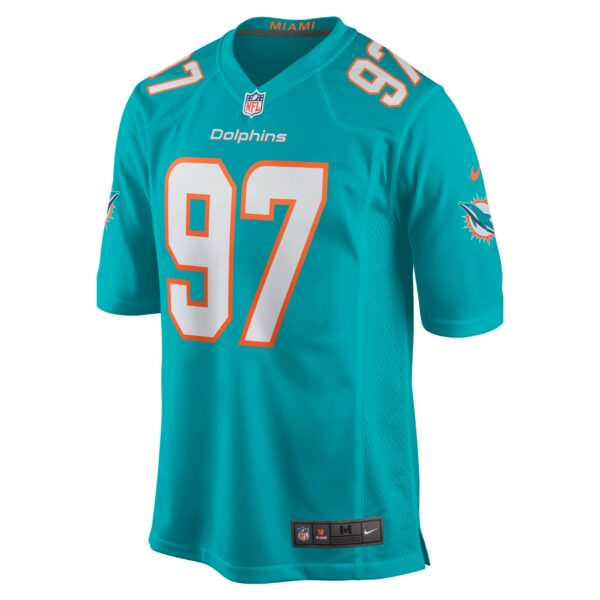 Men’s Miami Dolphins Jaylen Twyman Nike Aqua Home Game Player Jersey