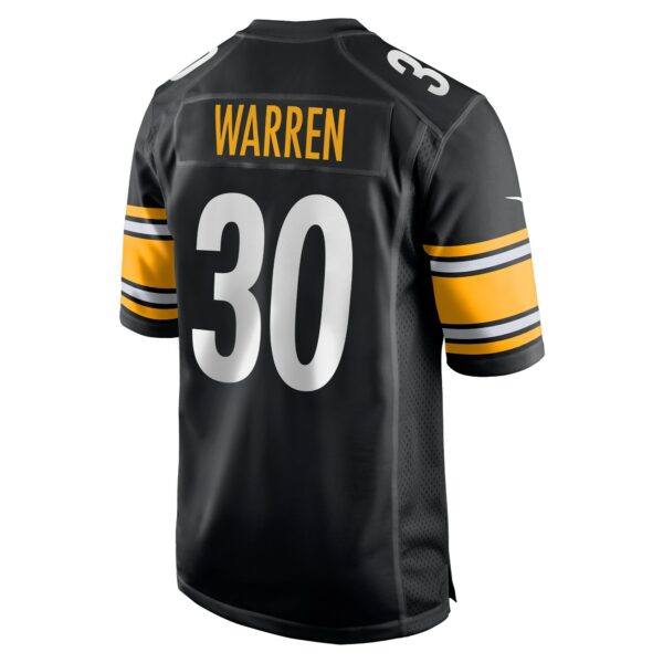 Men’s Pittsburgh Steelers Jaylen Warren Nike Black Alternate Game Jersey