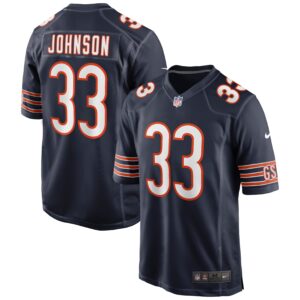 Men's Chicago Bears Jaylon Johnson Nike Navy Game Jersey