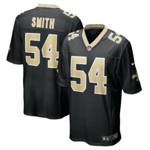 Men's New Orleans Saints Jaylon Smith Nike Black Team Game Jersey