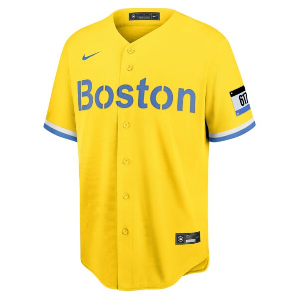 Men’s Boston Red Sox J.D. Martinez Nike Gold City Connect Replica Player Jersey