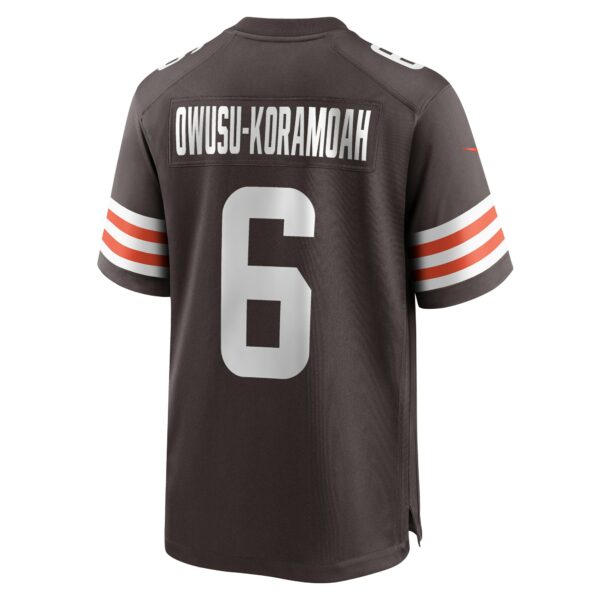 Men’s Cleveland Browns Jeremiah Owusu-Koramoah Nike Brown Team Game Jersey