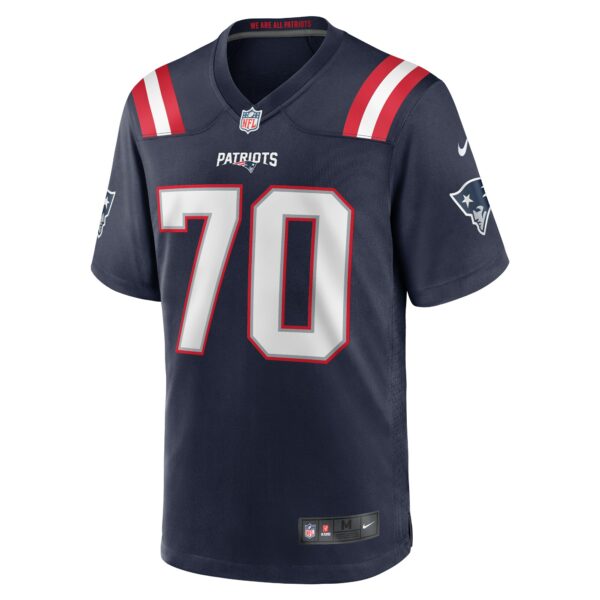 Men’s New England Patriots Jeremiah Pharms Jr. Nike Navy Team Game Jersey