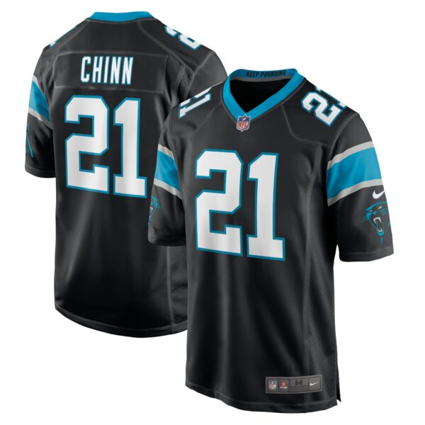 Men’s Carolina Panthers Jeremy Chinn Nike Black Game Player Jersey