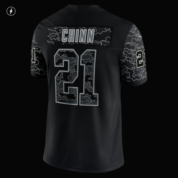 Men’s Carolina Panthers Jeremy Chinn Nike Black RFLCTV Limited Jersey