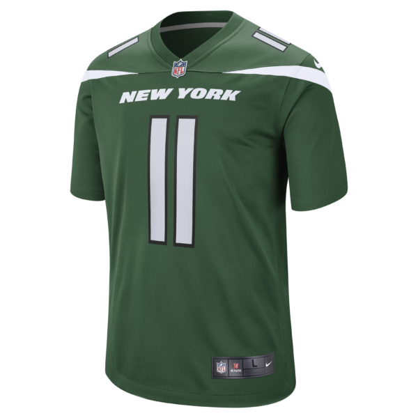 Men’s New York Jets Jermaine Johnson II Nike Gotham Green Game Jersey