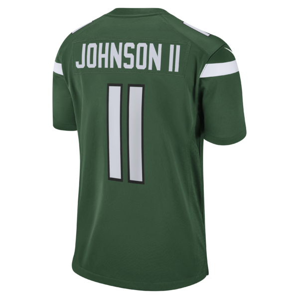 Men’s New York Jets Jermaine Johnson II Nike Gotham Green Game Jersey