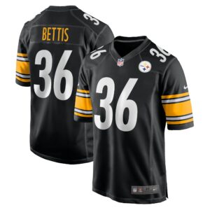 Men's Pittsburgh Steelers Jerome Bettis Nike Black Retired Player Game Jersey