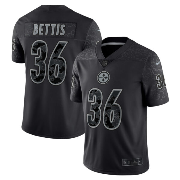 Men’s Pittsburgh Steelers Jerome Bettis Nike Black Retired Player RFLCTV Limited Jersey