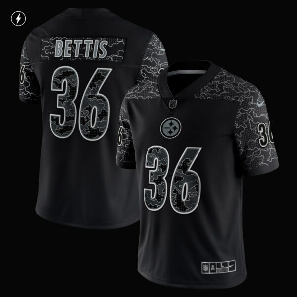 Men’s Pittsburgh Steelers Jerome Bettis Nike Black Retired Player RFLCTV Limited Jersey