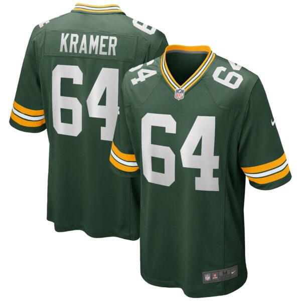 Men’s Green Bay Packers Jerry Kramer Nike Green Game Retired Player Jersey