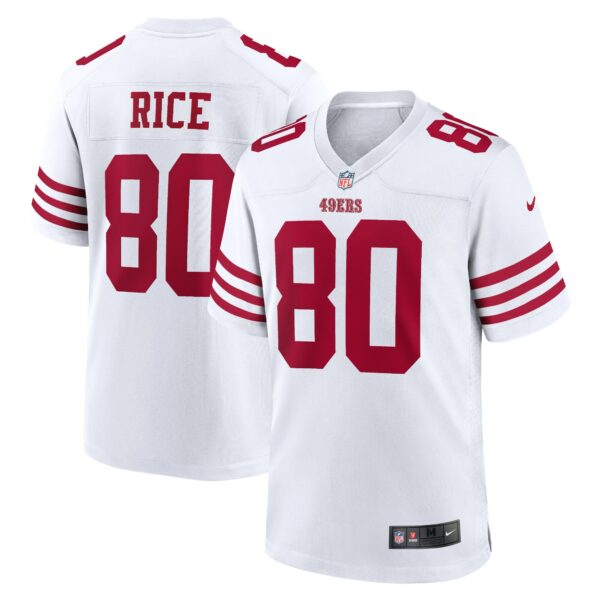 Men’s San Francisco 49ers Jerry Rice Nike White Retired Player Game Jersey