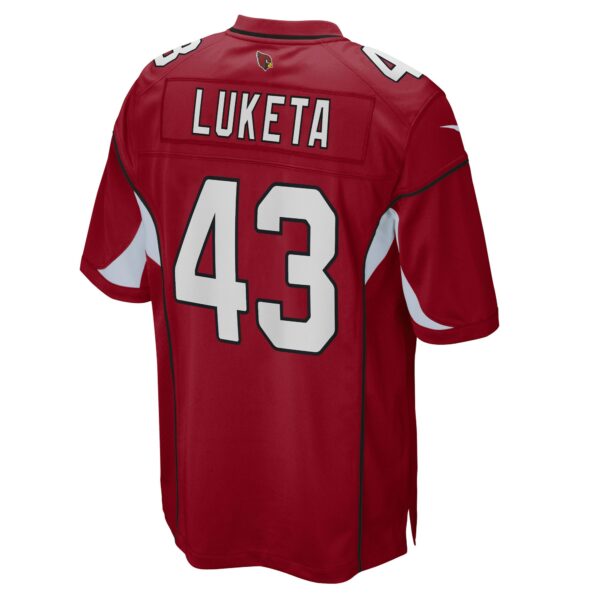 Men’s Arizona Cardinals Jesse Luketa Nike Cardinal Game Player Jersey