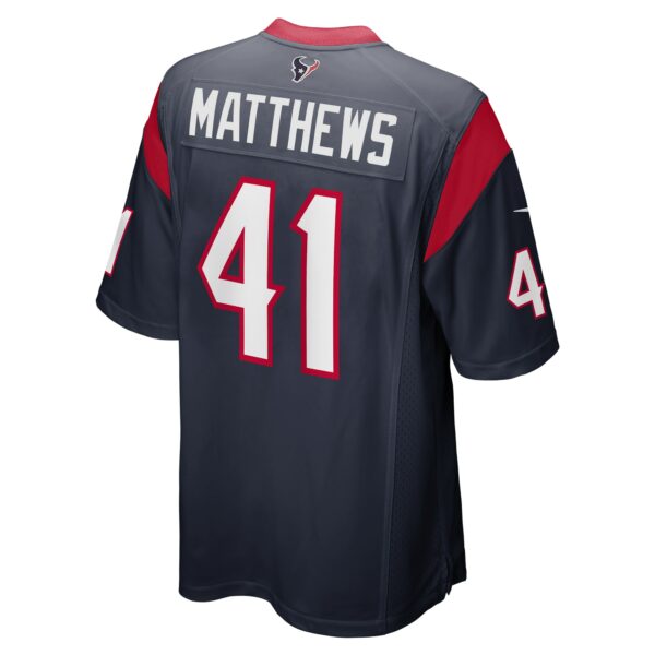 Men’s Houston Texans Jesse Matthews Nike Navy Team Game Jersey