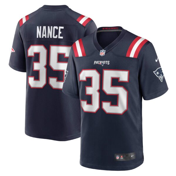 Men’s New England Patriots Jim Nance Nike Navy Retired Player Jersey