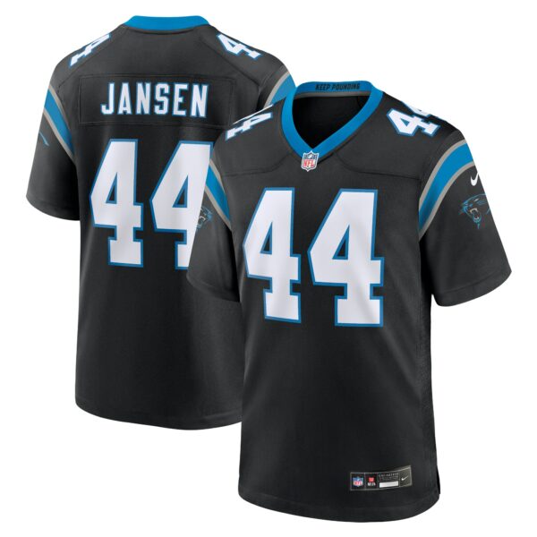 Men’s Carolina Panthers J.J. Jansen Nike Black Team Game Jersey