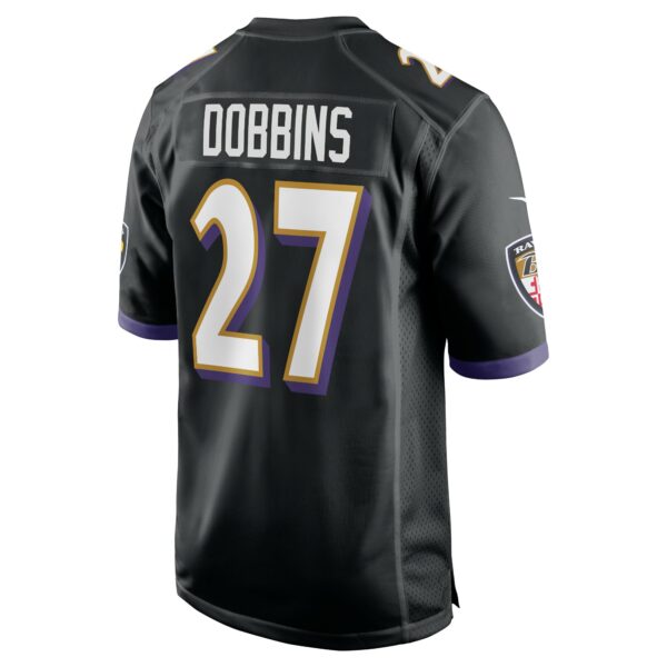 Men’s Baltimore Ravens J.K. Dobbins Nike Black Game Jersey