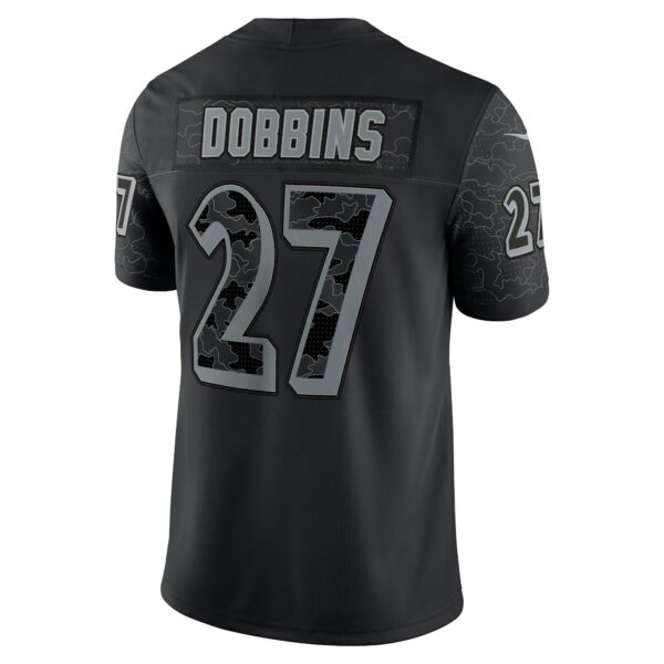 Men’s Baltimore Ravens J.K. Dobbins Nike Black RFLCTV Limited Jersey