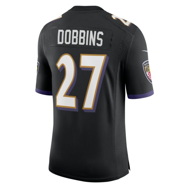 Men’s Baltimore Ravens J.K. Dobbins Nike Black Vapor Limited Jersey