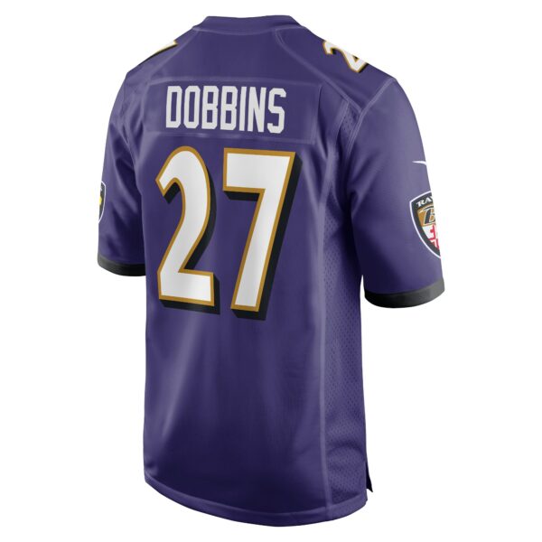 Men’s Baltimore Ravens J.K. Dobbins Nike Purple Game Jersey