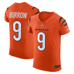 Men's Cincinnati Bengals Joe Burrow Nike Orange Vapor F.U.S.E. Elite Jersey