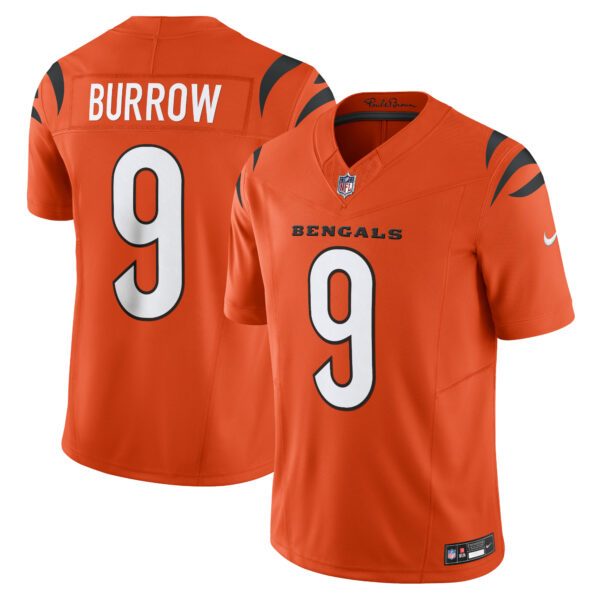 Men’s Cincinnati Bengals Joe Burrow Nike Orange Vapor F.U.S.E. Limited Jersey