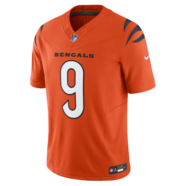 Men’s Cincinnati Bengals Joe Burrow Nike Orange Vapor F.U.S.E. Limited Jersey