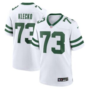 Men's New York Jets Joe Klecko Nike White Legacy Retired Player Game Jersey