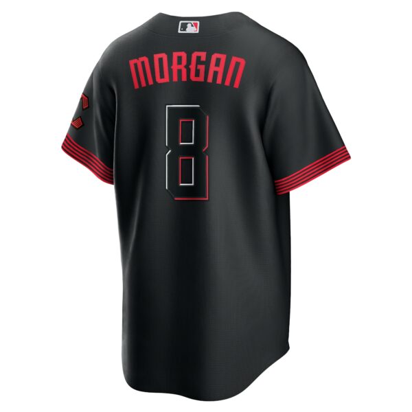 Men’s Cincinnati Reds Joe Morgan Nike Black 2023 City Connect Replica Player Jersey