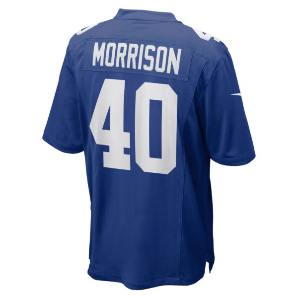 Men’s New York Giants Joe Morrison Nike Royal Retired Player Jersey