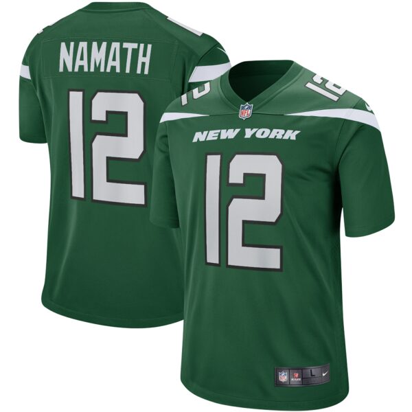 Men’s New York Jets Joe Namath Nike Gotham Green Game Retired Player Jersey