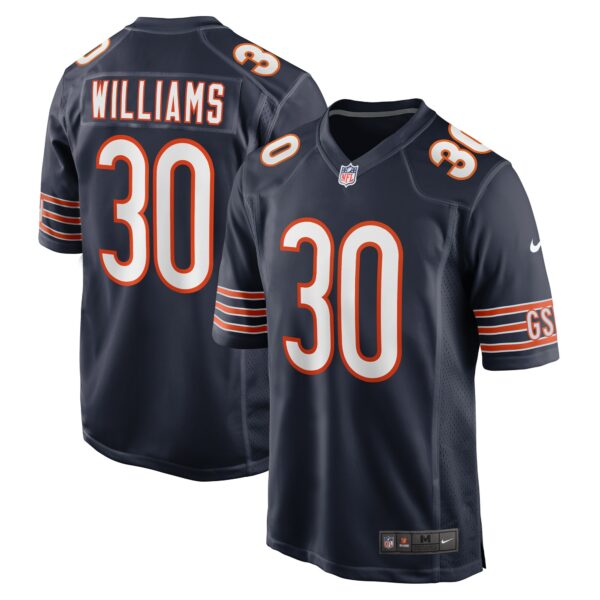 Men’s Chicago Bears Joejuan Williams Nike Navy Game Jersey